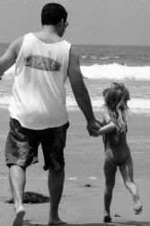 My Hero:    Moonlight Beach, San Diego. Minolta Freedom b... by Stephani Hurrle 
